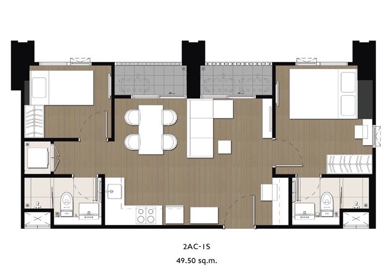 🤎 The Privacy Thaphra Interchange 🔥 2 ห้องนอน แต่งสวย ราคาเพียง 19,000 บาท/เดือน 🔥