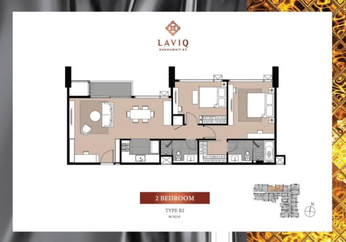 ✨ Luxury Class Condo For rent : Laviq Sukhumvit 57 🔥 2BR Rental Price